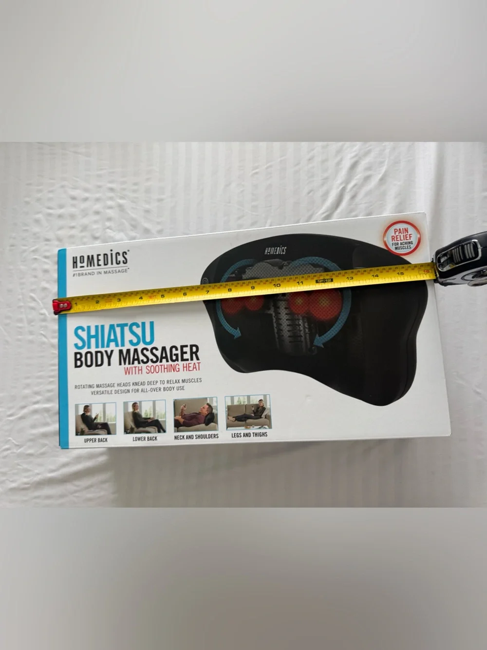 HoMedics Shiatsu Body Massager with Soothing Heat, model SP-6H-2